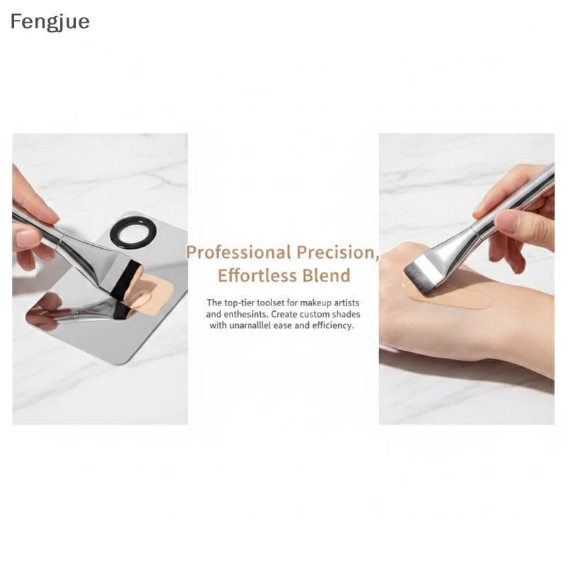 Fengjue 1/3/4 PCS Conjunto De Sopro De Pó Com Bandeja De Mistura Para Base Líquida Sem Esforço E Maquiador BR