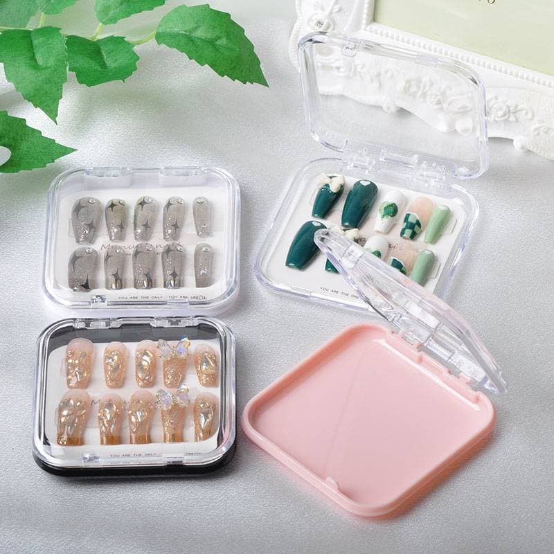 Organizador De Arte Em Unhas , Caixa De Embalagem De Plástico Transparente , Armazenamento De Realce De Joias , Exibição
