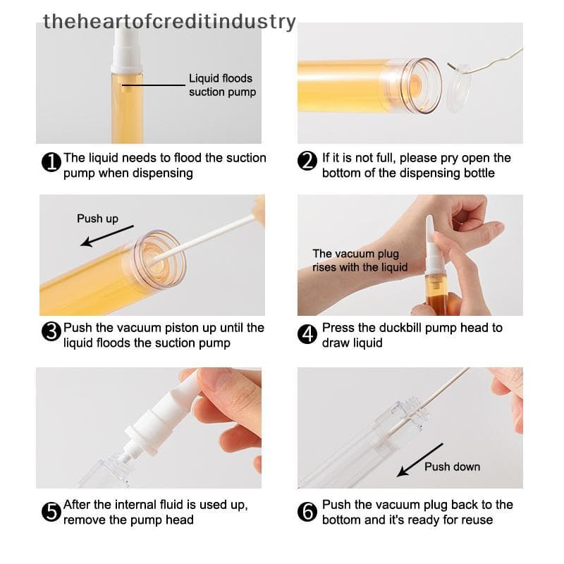 5/10/15ml Garrafa Dispensadora De Base Transparente Portátil Recipiente De Amostra De Viagem Sem Ar Vácuo Creme De Gel P