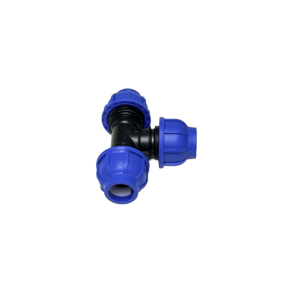 Tê Pead 20mm Compressão Irritec Italiana Derivação