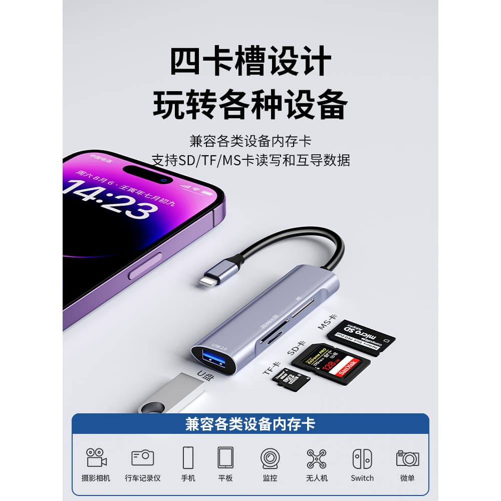 Leitor de cartão All-in-One Universal USB3 0 Transfer Celular Adequado para sony sony MS Card Memory Long Stick Cartão d