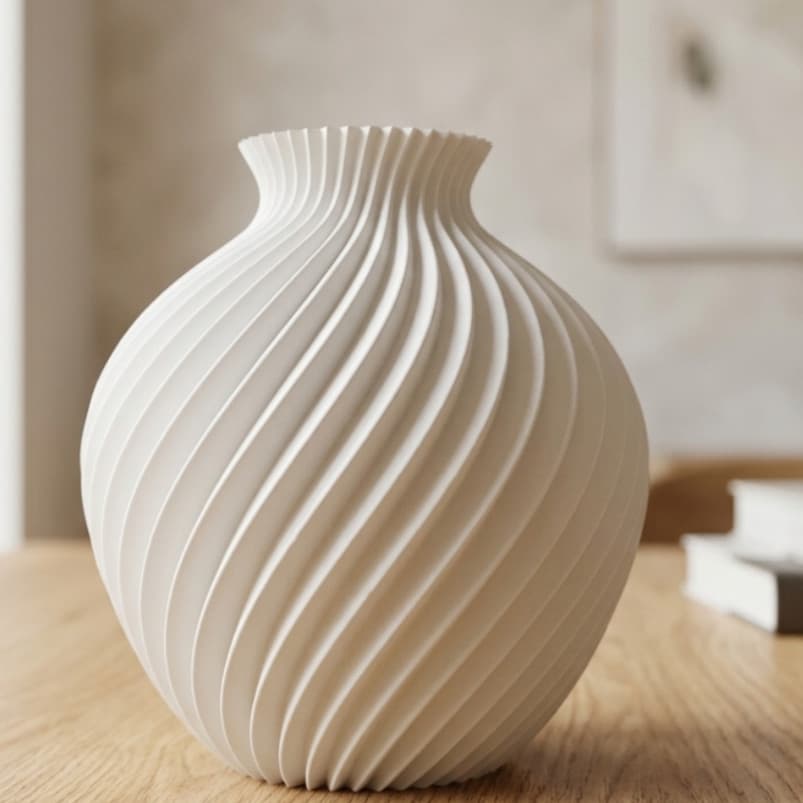 Vaso Decorativo Rustico Impressão 3D Mesa Sala Estilo sofisticado Moderno Elegante Minimalista