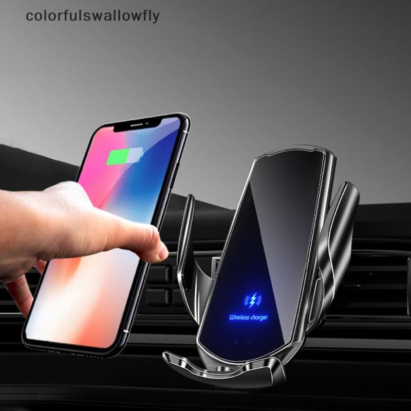 CSF Smart Sensor 15W Carregador De Carro Sem Fio Suporte De Telefone Com Fixação Automática Para