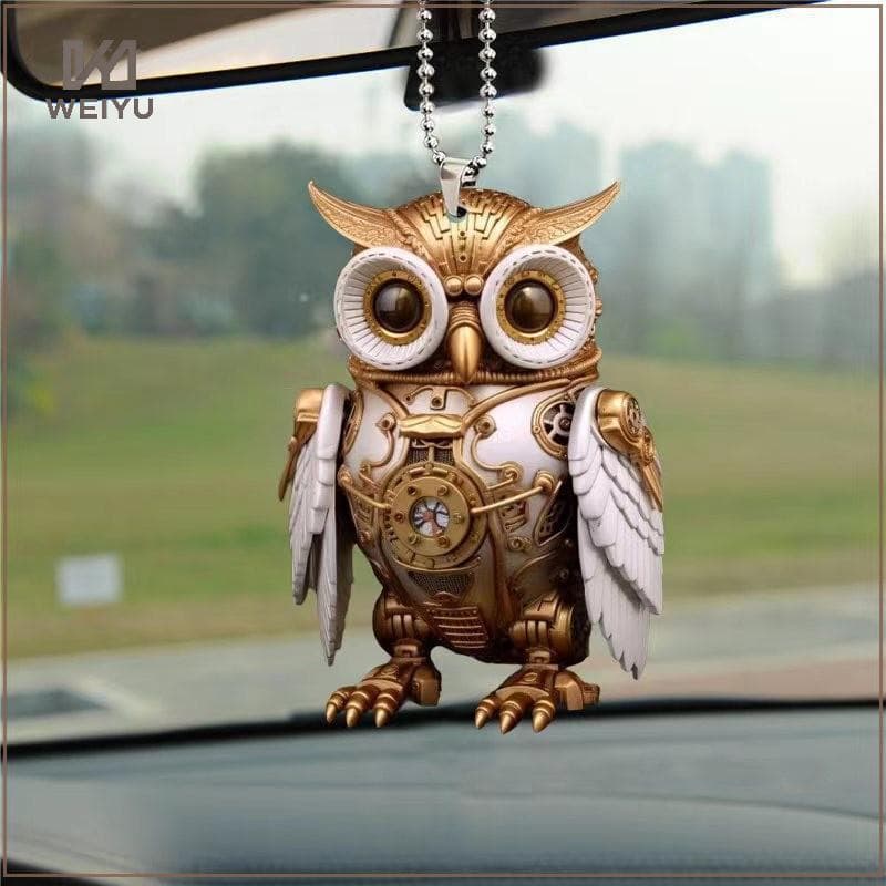 WEIYU Pingente De Carro Decoração Coruja Pendurado Ornamentos Chaveiro Durável Acessórios Interiores Automóveis BR