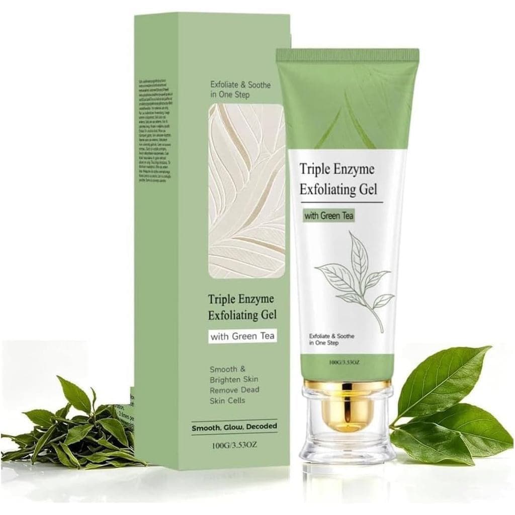 Gel Esfoliante Tripla Enzima de Chá Verde AquaPeel, Esfoliante Facial para Poros Profundos (1 unidade)