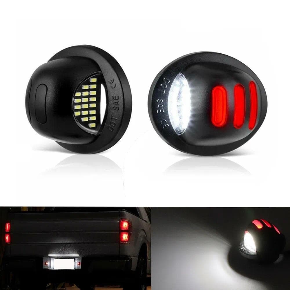 2 Pçs Número Automático Luzes Da Placa De Licença Lâmpada Para Ford F150 F-150-250-350-450 150 250 350 450 LED Carro Luc