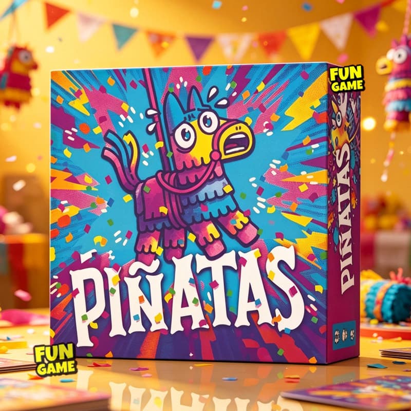 PIÑATAS Jogo De Cartas Para Fazer Truques PINATAS Tabuleiro Festa De Estratégia Leve 2 A 5 Jogadores Colorido Piñata Tem
