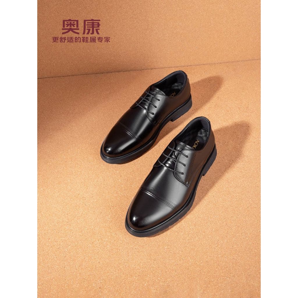 Okang sapatos formais masculinos de couro 2026 novo estilo sapatos masculinos de negócios preto marrom sapatos de trabal