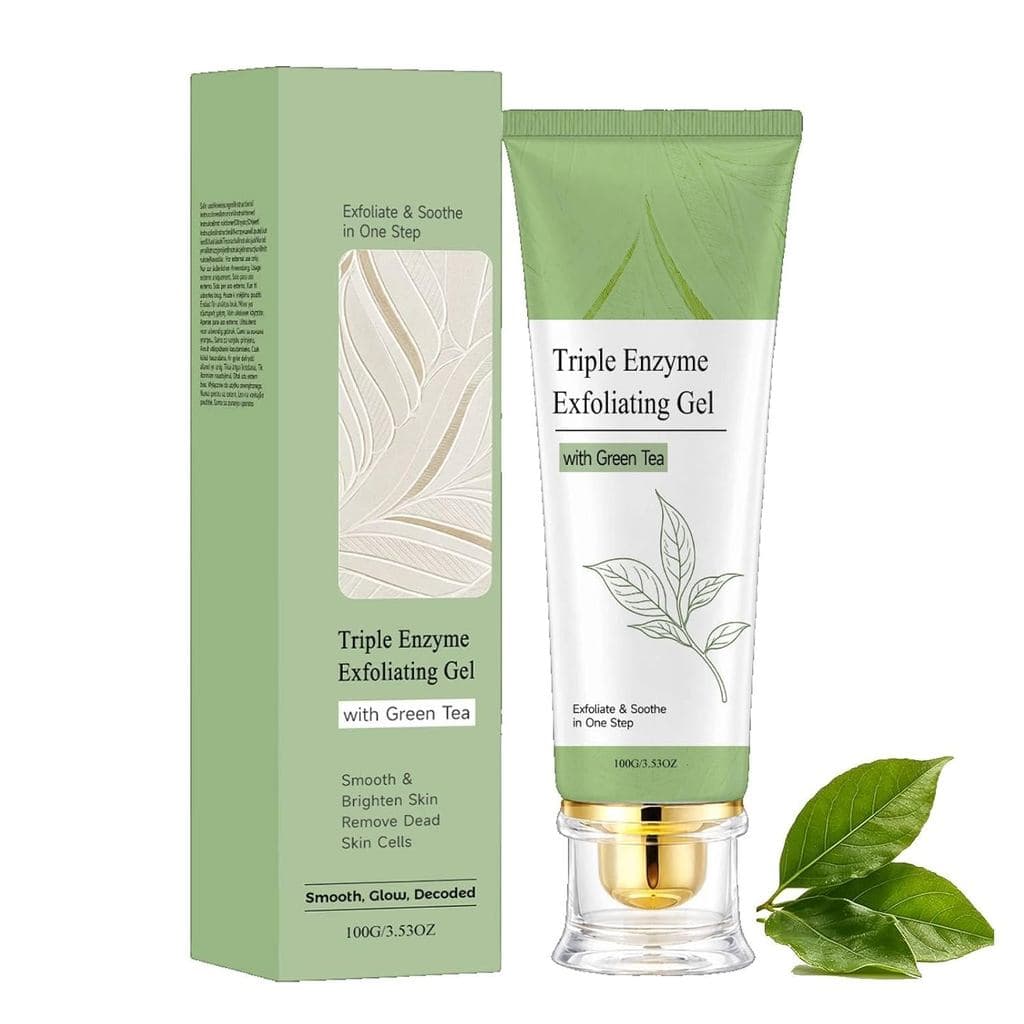 CoracodeTripleEnzymesGreenTeaEfoliatingAquaPeelGel, Efoliante Facial de Poros Profundos, Efoliante Facial Suave, Removed