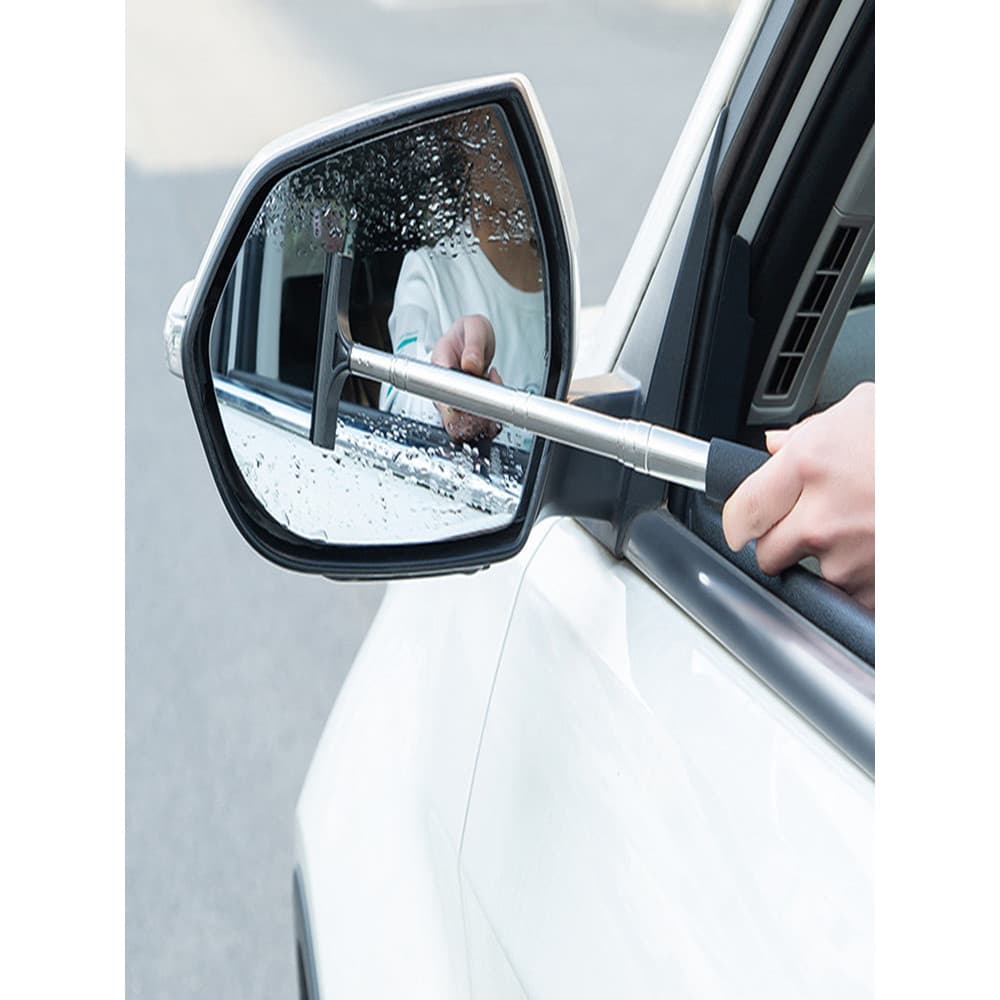 Multifuncional espelho retrovisor do carro retrátil limpador ferramenta útil limpador de janela de lavagem do carro pára