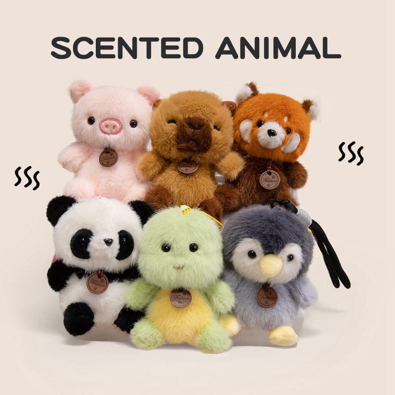 Pingente De Boneca De Pelúcia Animal Perfumado-Saco De Brinquedo Bonito Para Animais De Estimação Pendurado Ornamento Pr