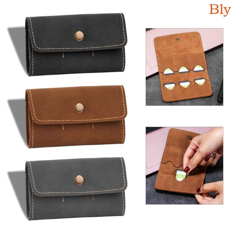 Bly Compacts PU Guitar Pick Bolsa Pequeno Pingente Couro Palheta Guitarra