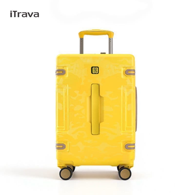 ITrava mala de alta luxo com estampa exclusiva, leve, grande capacidade, mala com senha de embarque