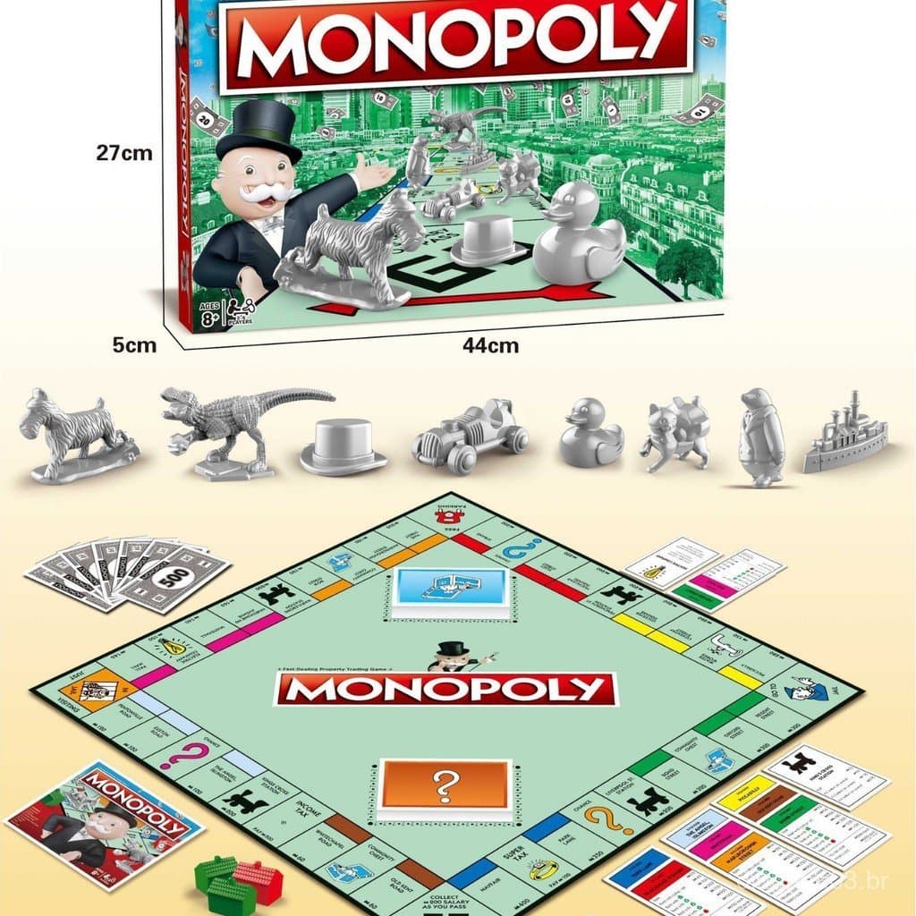 Brinquedo Infantil Monopoly Imobiliário Tour pelo Mundo---7.21