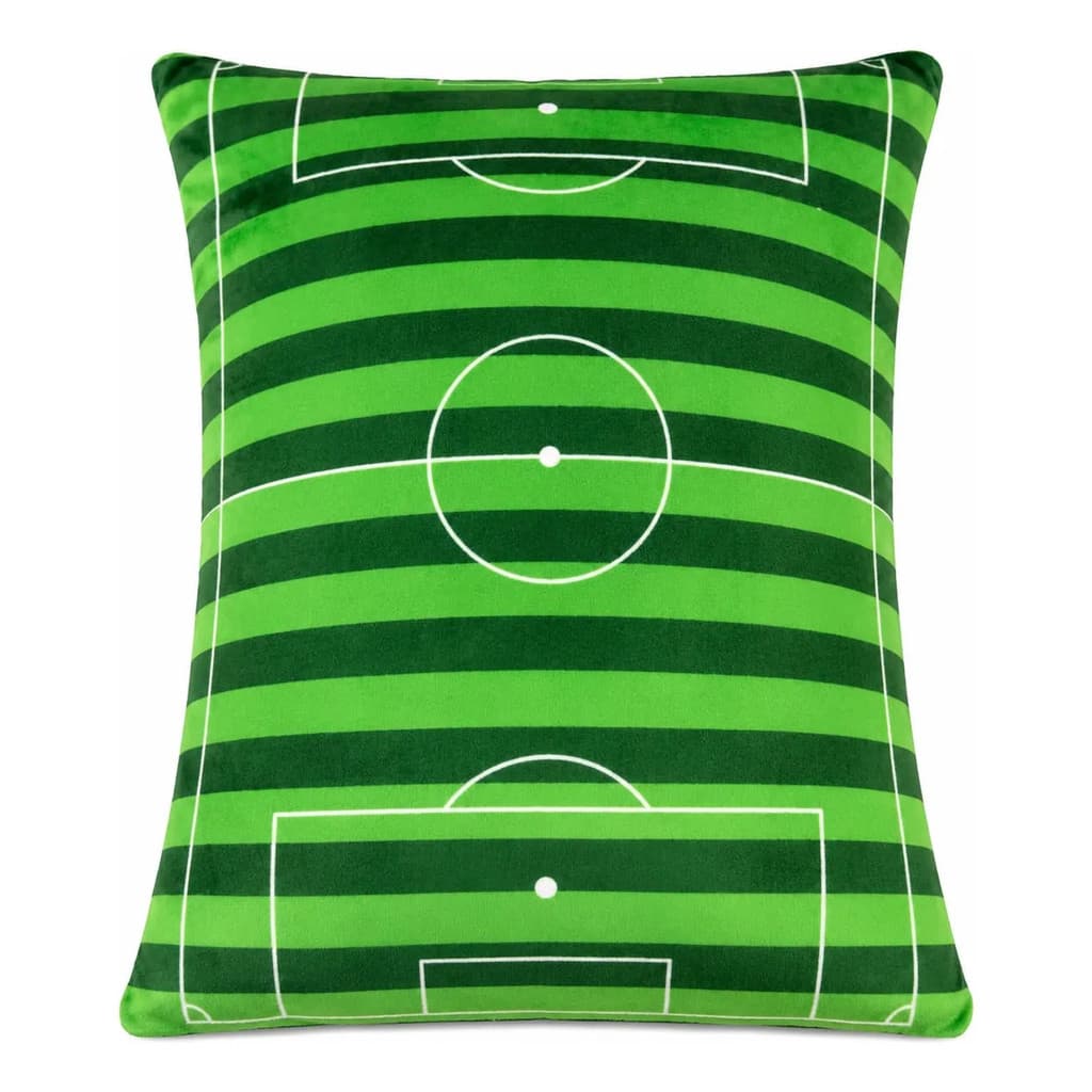 Almofada Premium Campo Futebol Estampa Retangular Decorativa
