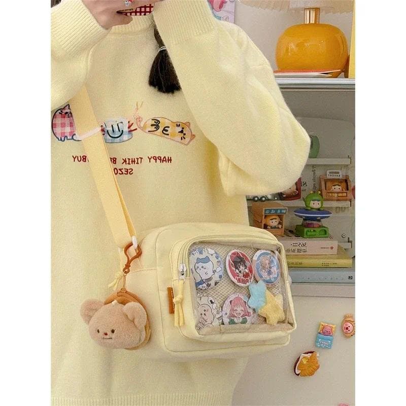 Pequena e fofa bolsa itabag estilo lolita para meninas, bolsa ita kawaii, nova bolsa transversal japonesa jk, bolsa ulzz