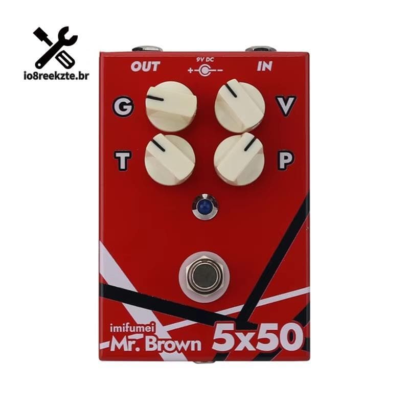 Pedal De Efeito De Guitarra Elétrica De Distorção De Alto Ganho 5X50 5150 Substituição Por Mr . Para Brown Som Marrom