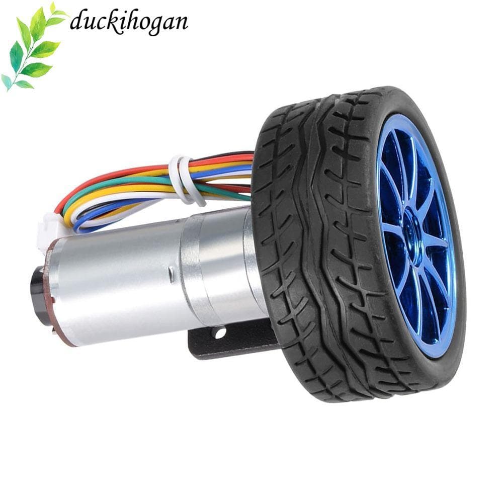 Motor De Engrenagem Do Codificador DUCKIHOGAN , Kit De Engrenado Com Suporte De Montagem DC 12V , De Metal Completo De 2