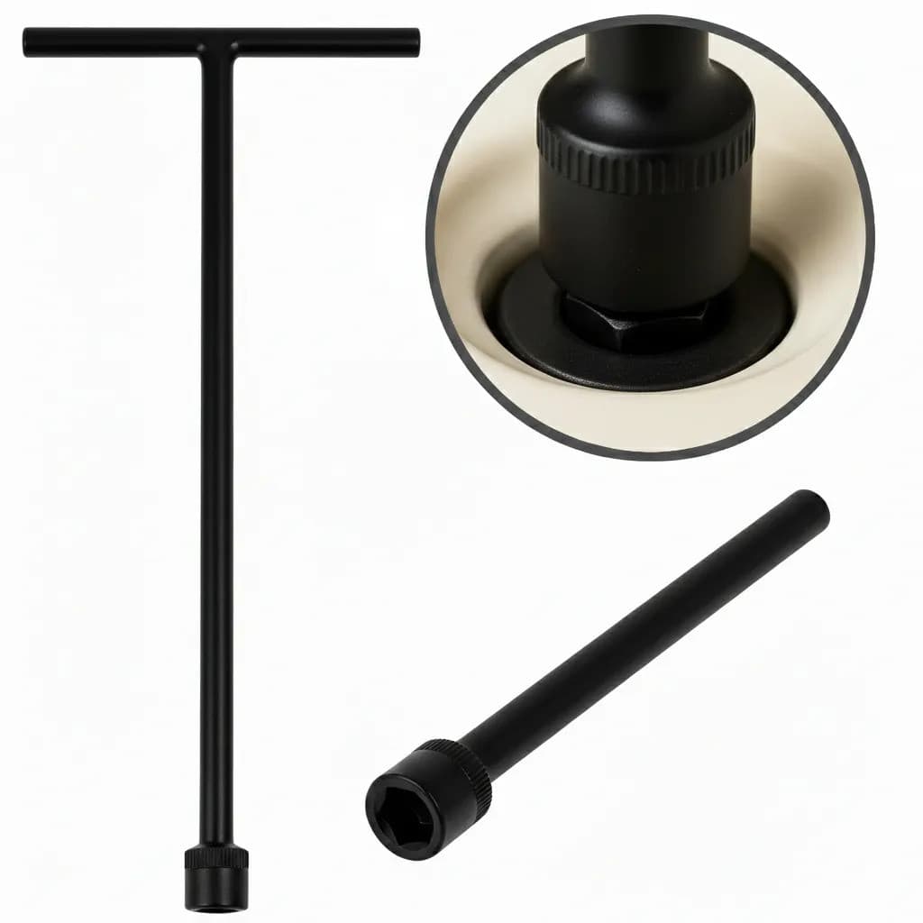 Chave T 10mm Canhão Longa Remover Parafuso Agitador Universa