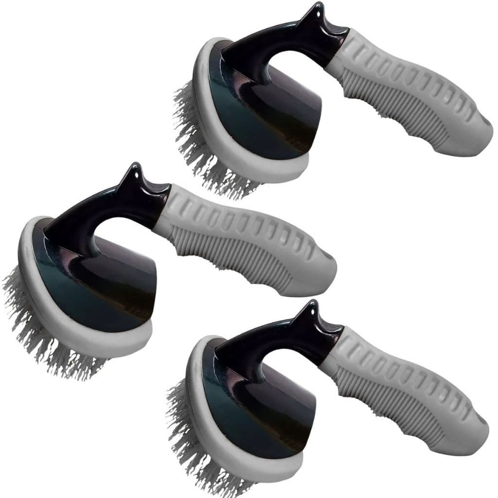 KIT 3 ESCOVA PARA LIMPEZA DE PNEUS AUTOMOTIVA RESISTENTES CERDAS DURAS LIMPEZA PESADA CARRO MOTO