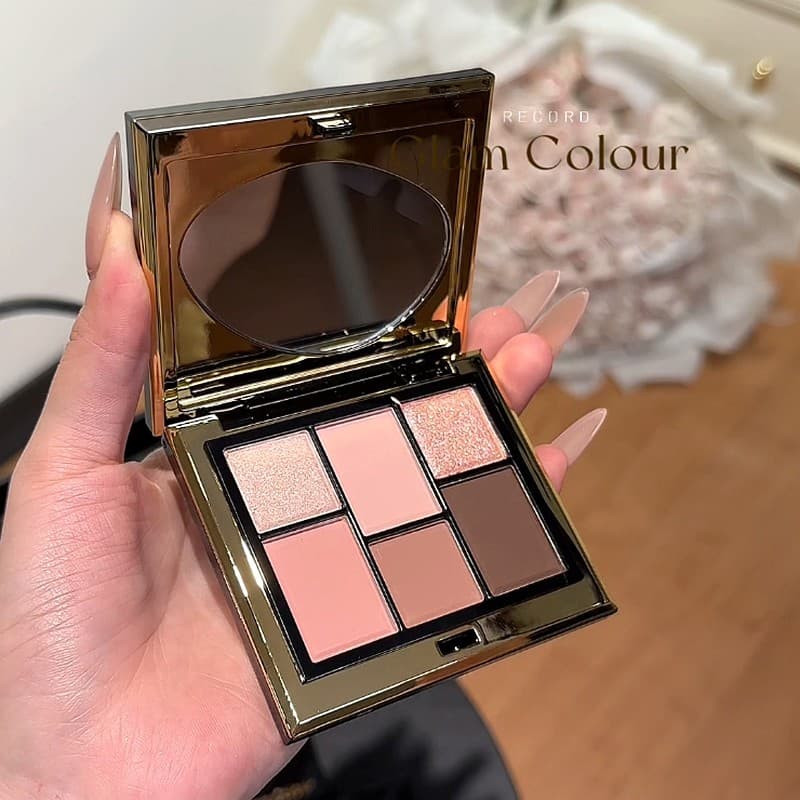 Cor mágica Chocolate preto ouro seis cores paleta de sombra filha extravagante piscando terra cor sombra All-Match barat