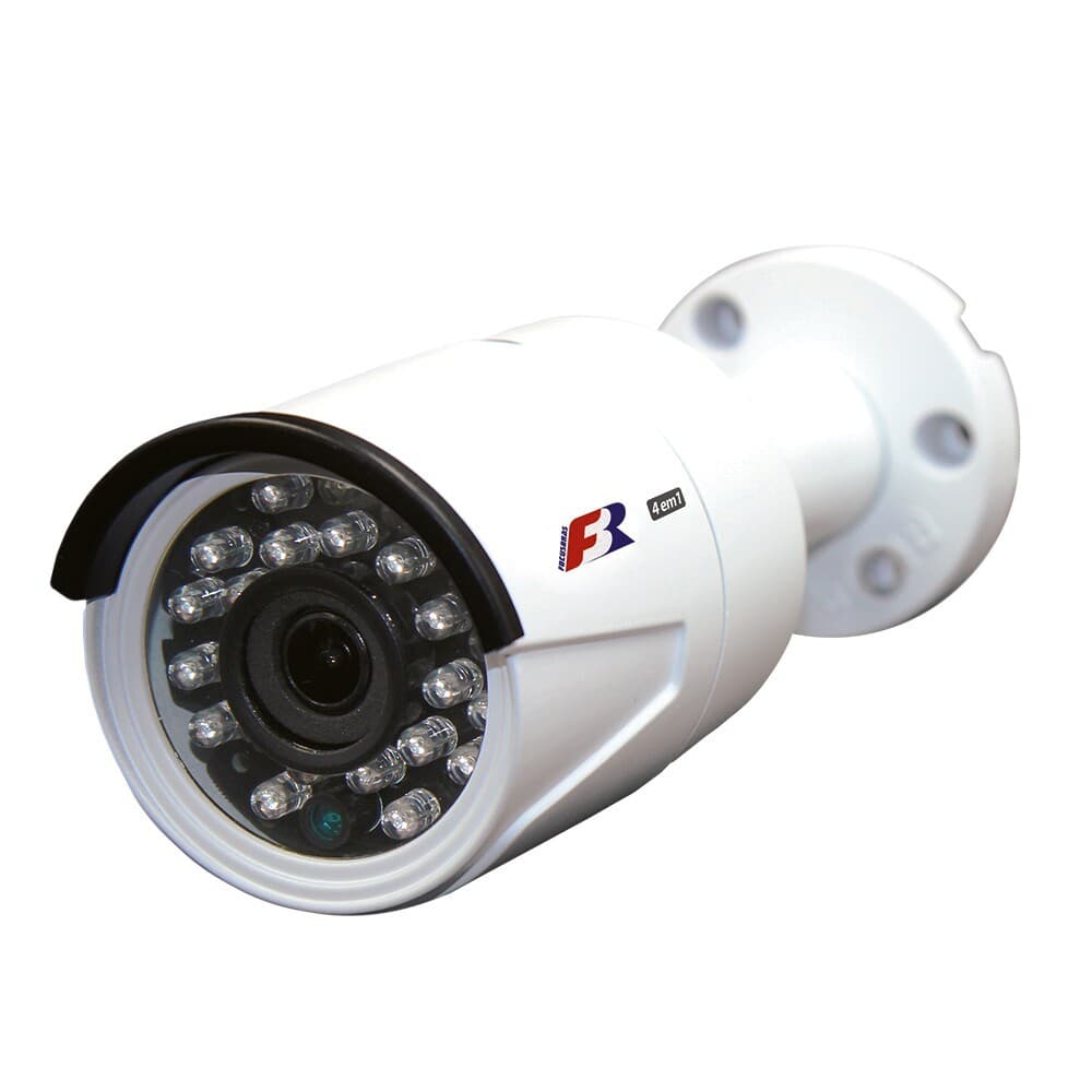 Camera Bullet Fbr Metal Ir25 2 Megapixels 3.6mm Cvi Tvi Ahd Cvbs Ip66 [F133]