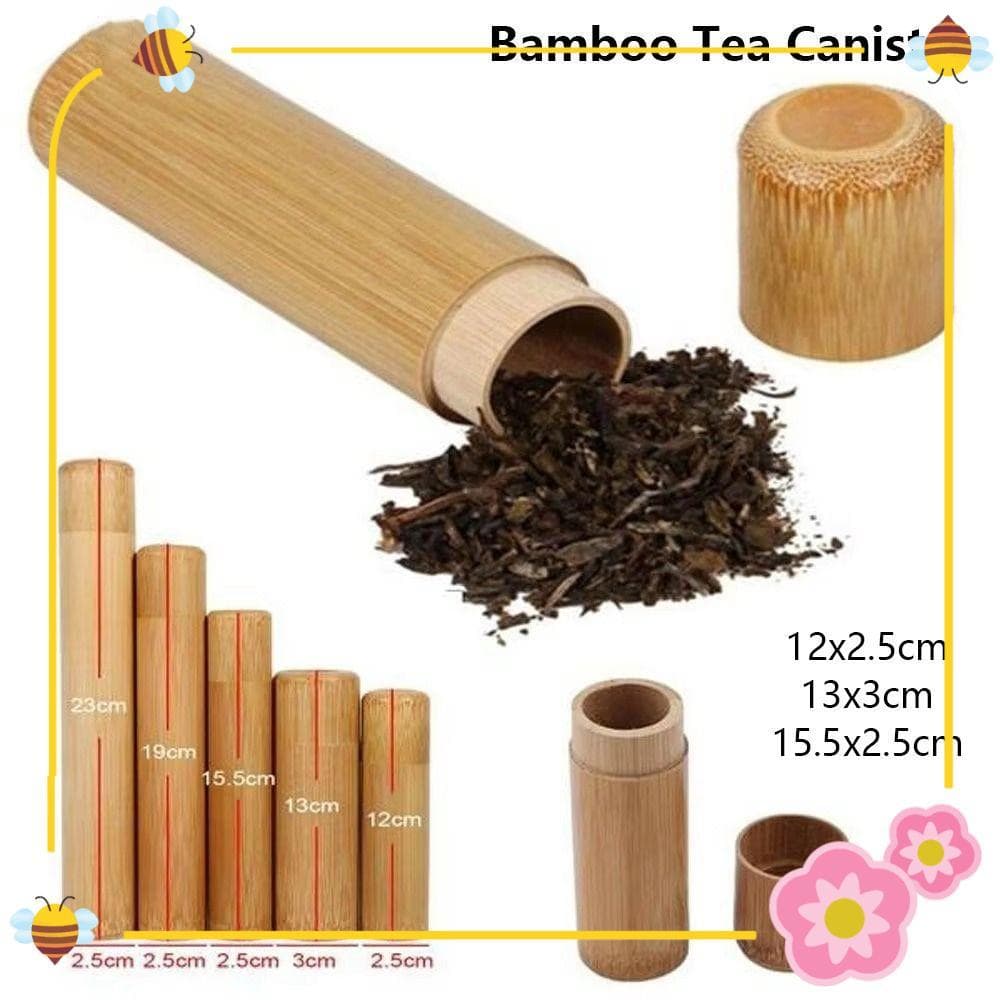 1 Unidade De Caixa De Armazenamento De Chá , Com Tampa , Recipiente Natural , Suporte Artesanal De Design Redondo