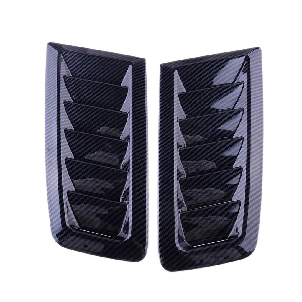 1 Par Capô Do Motor Capa De Ventilação Ar Guarnição Preto Estilo Fibra Carbono ABS Apto Para BMW E60 E90 E91 E92 E93 F30