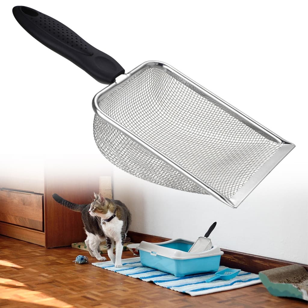 Pás Para Areia De Gato , Metal , Réptil , Substrato , Limpeza De Fezes , Malha Fina , Peneira Uso Em Cama , Confortável