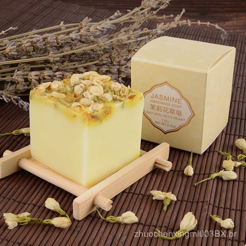 Sabonete artesanal de óleo essencial de rosas e flores, sabonete facial, sabonete de banho, presente, fragrância duradou
