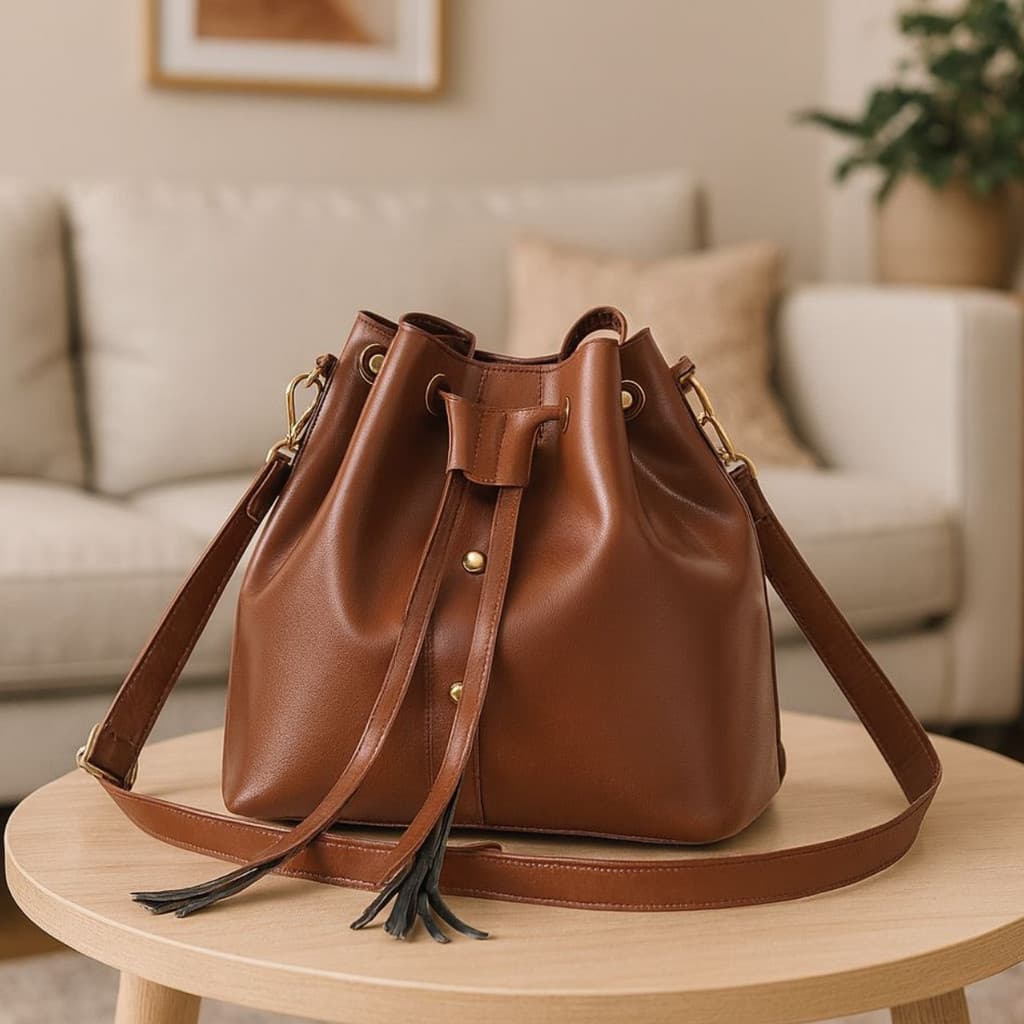 Bolsa Feminina Saco Transversal De Lado Couro Ecologico Lançamento