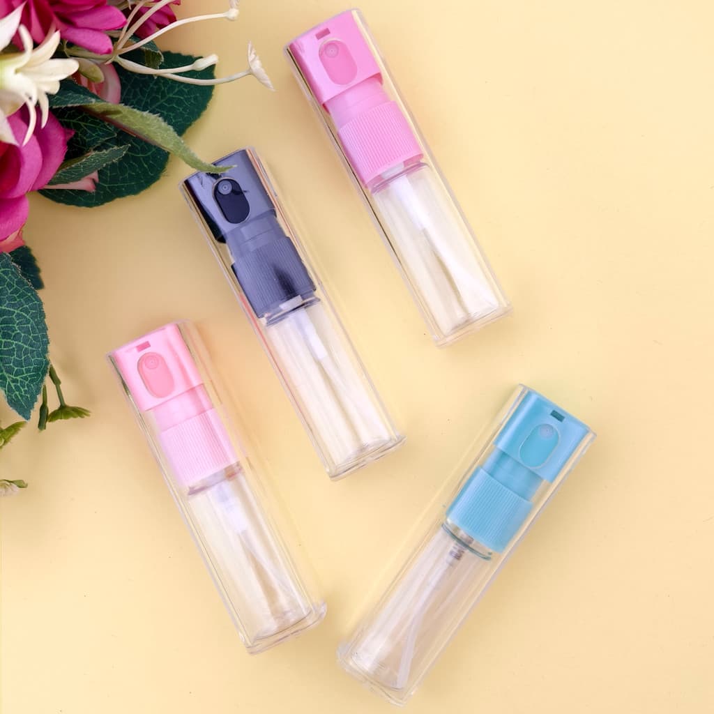 Mini Frascos De Spray De 10ml De Plástico Atomizador De Névoa De Concha Portátil Perfume De Viagem Vazio Frasco T373-1
