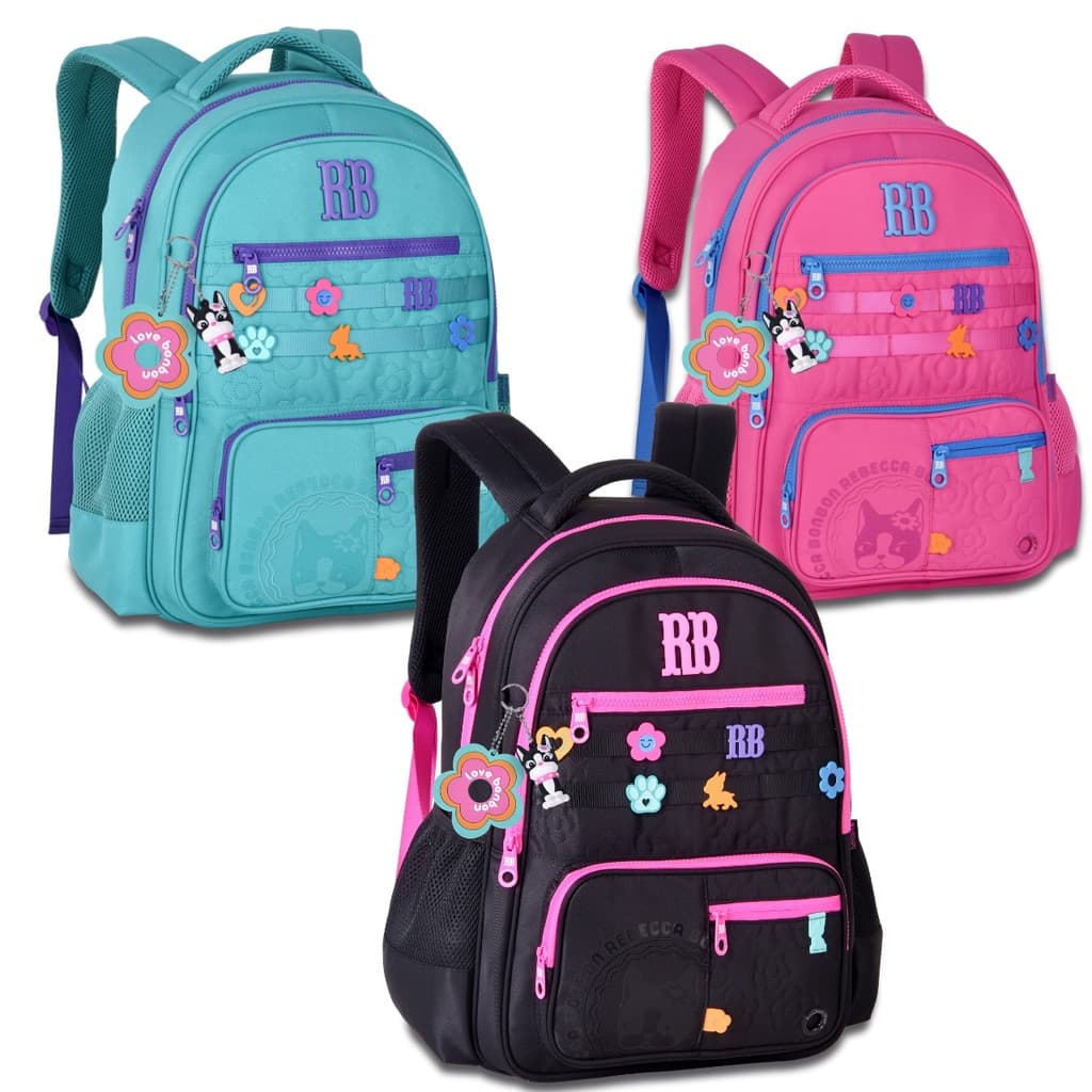 Mochila Rebecca Bonbon Bolsa Escolar Costas Juvenil Original
