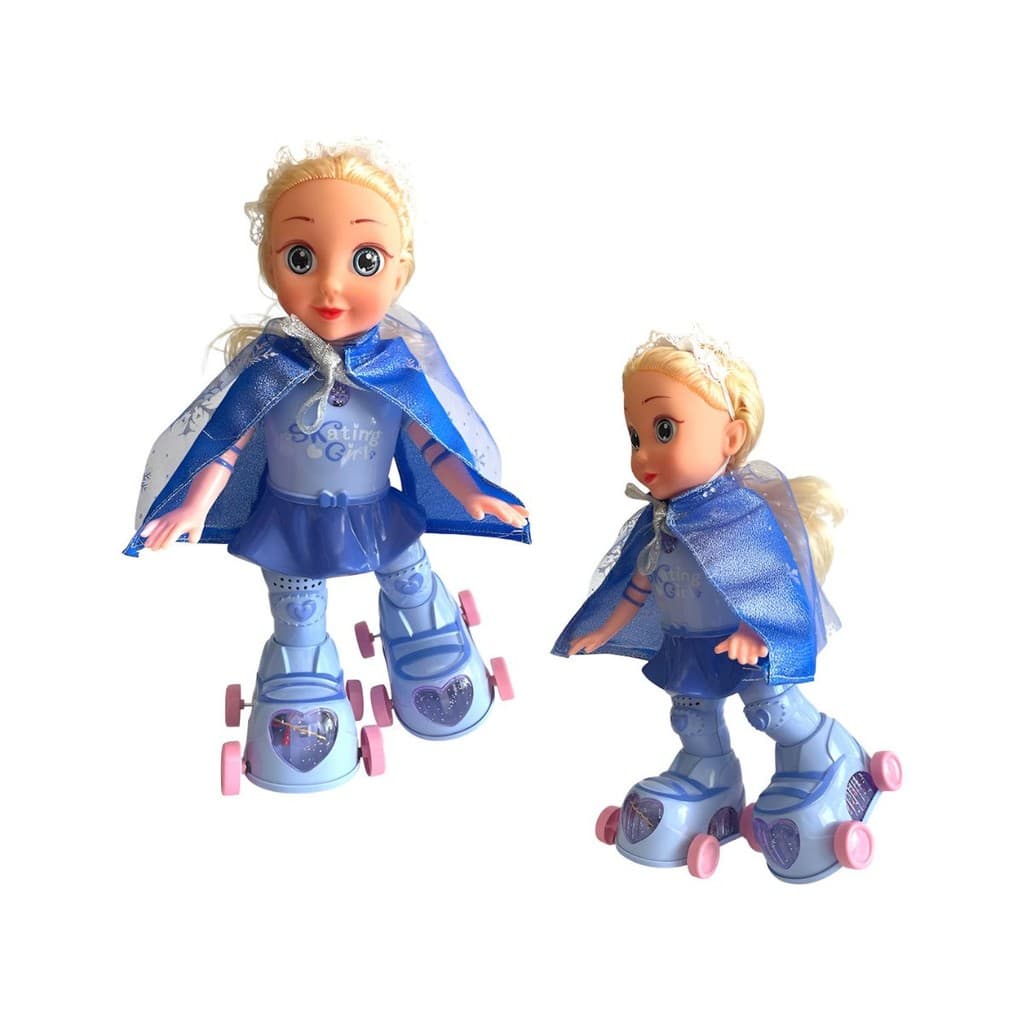 Boneca Patinadora Canta Dança Luz Som Brinquedo Menina