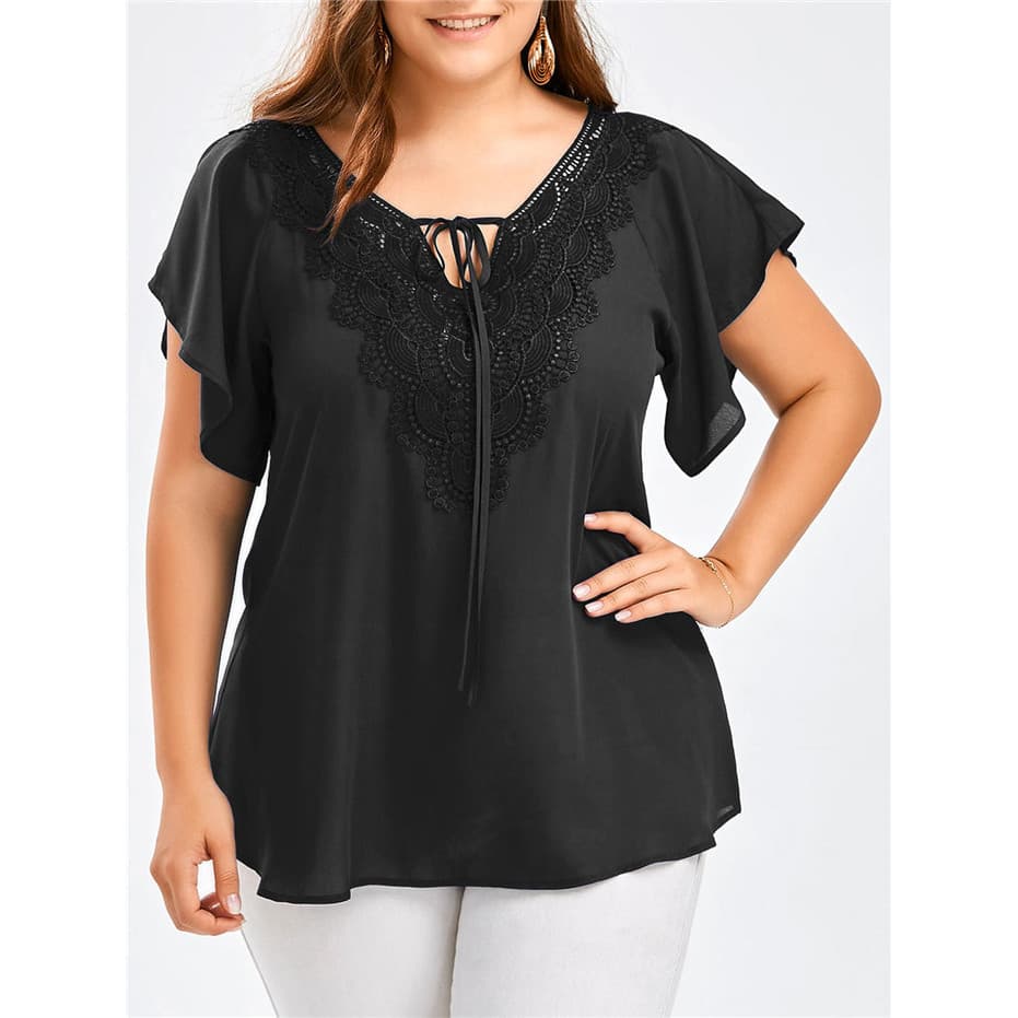 Camiseta Feminina Tamanho Grande XL-5XL Blusa casual Topst