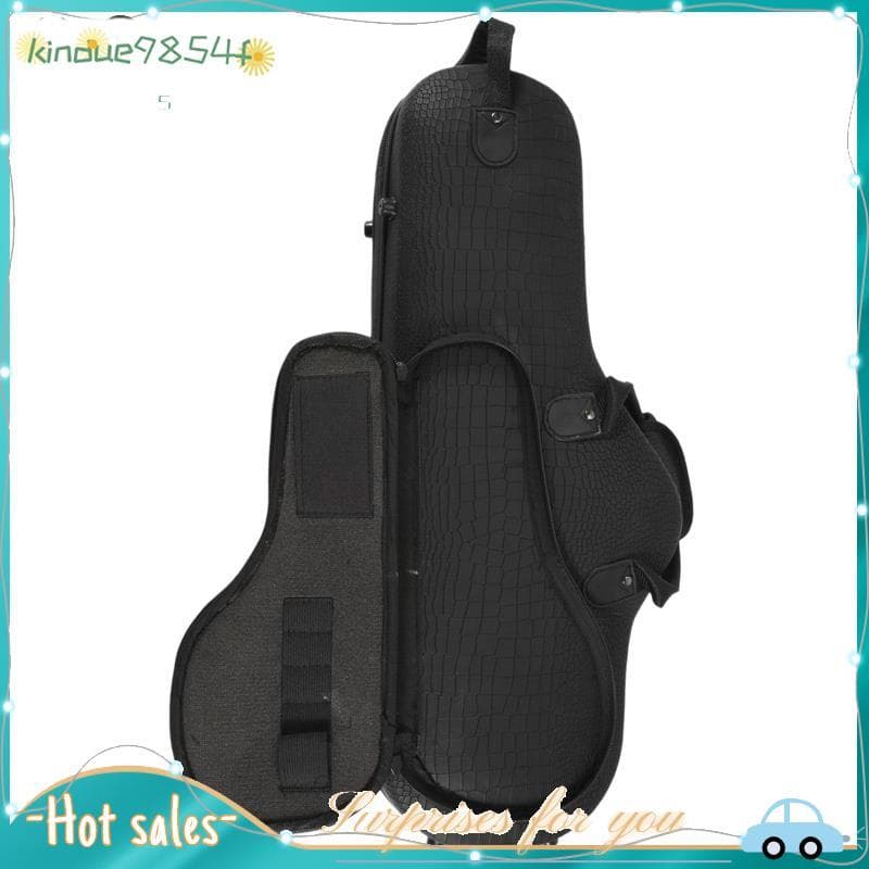 Resistente À Água PU Crocodilo Padrão Alto Saxofone Grande Bolsa Caixa Sax Soft Case Com Alça De Ombro Ajustável-Cor Pre