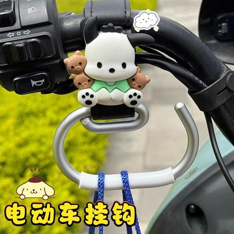 Gancho dianteiro universal para veículo elétrico, gancho para motocicleta, capacete, fivela universal dedicada, rolament
