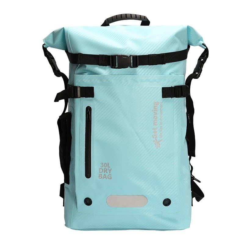 Mochila 30L à prova d'água, mochila esportiva para atividades ao ar livre, viagem, praia, barbatanas, bolsa de armazenam