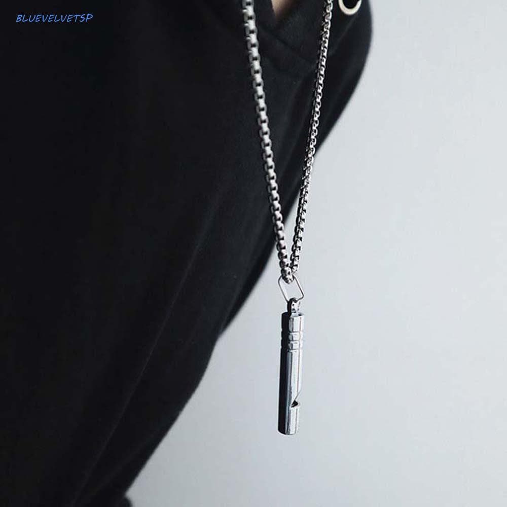 BLUEVELVETSP Apito Colar Personalidade Na Moda Liga Jóias Acessórios Feminino Hip-hop Titânio Corrente De Aço