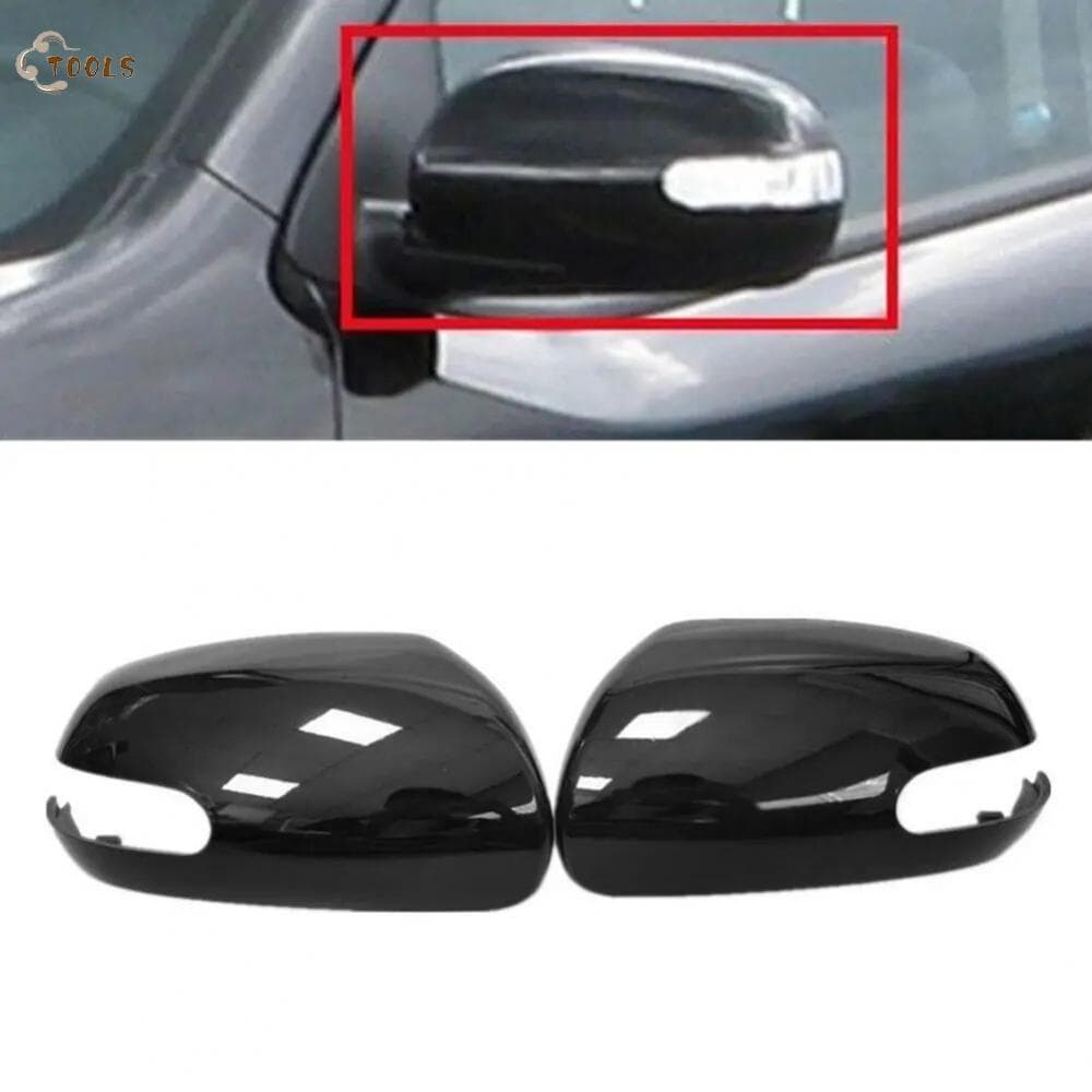 【READY STOCK】Gloss Black ABS Rear Mirror Cover for Kia For Forte For Cerato 2009-2012 Car-ENUS