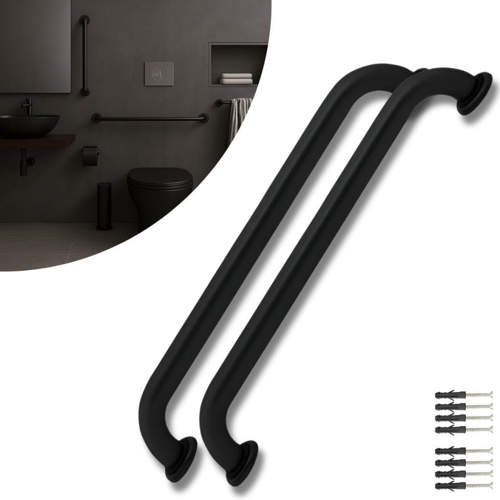 Kit 02 Alça / Barra De Apoio 30cm Segurança Para Idosos Ou Deficientes c/ Dificuldade Motora