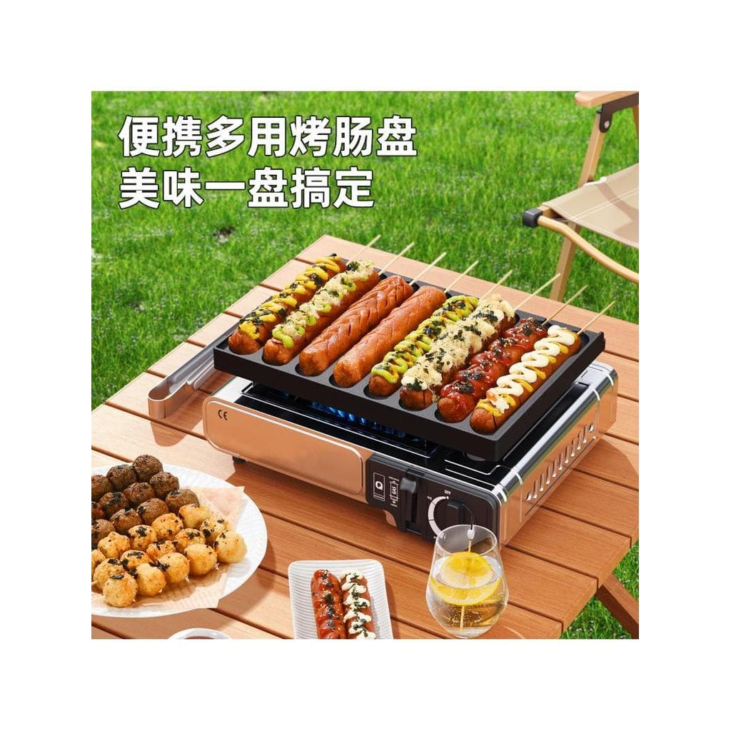 Grill máquina de salsicha comercial tenda influenciador fogão salsicha grelha a gás salsicha presunto máquina dourada cr