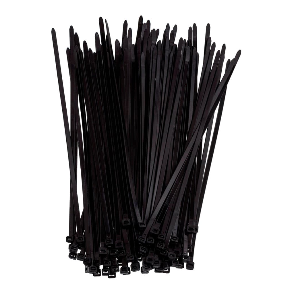 Abraçadeira de nylon 7,6X370 mm preto 100 unidades bemfixa