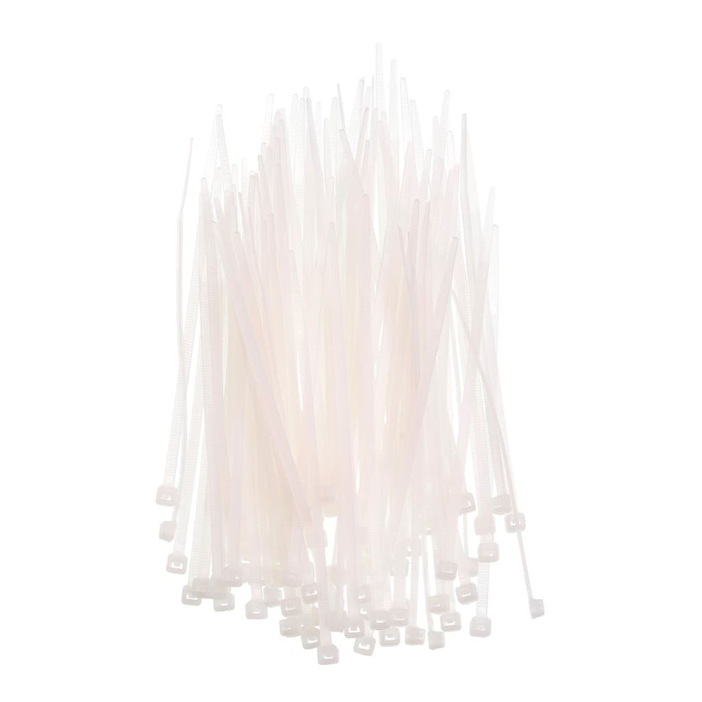 Abraçadeira de nylon 3,6X140 MM branco 100 unidades bemfixa enforca gato