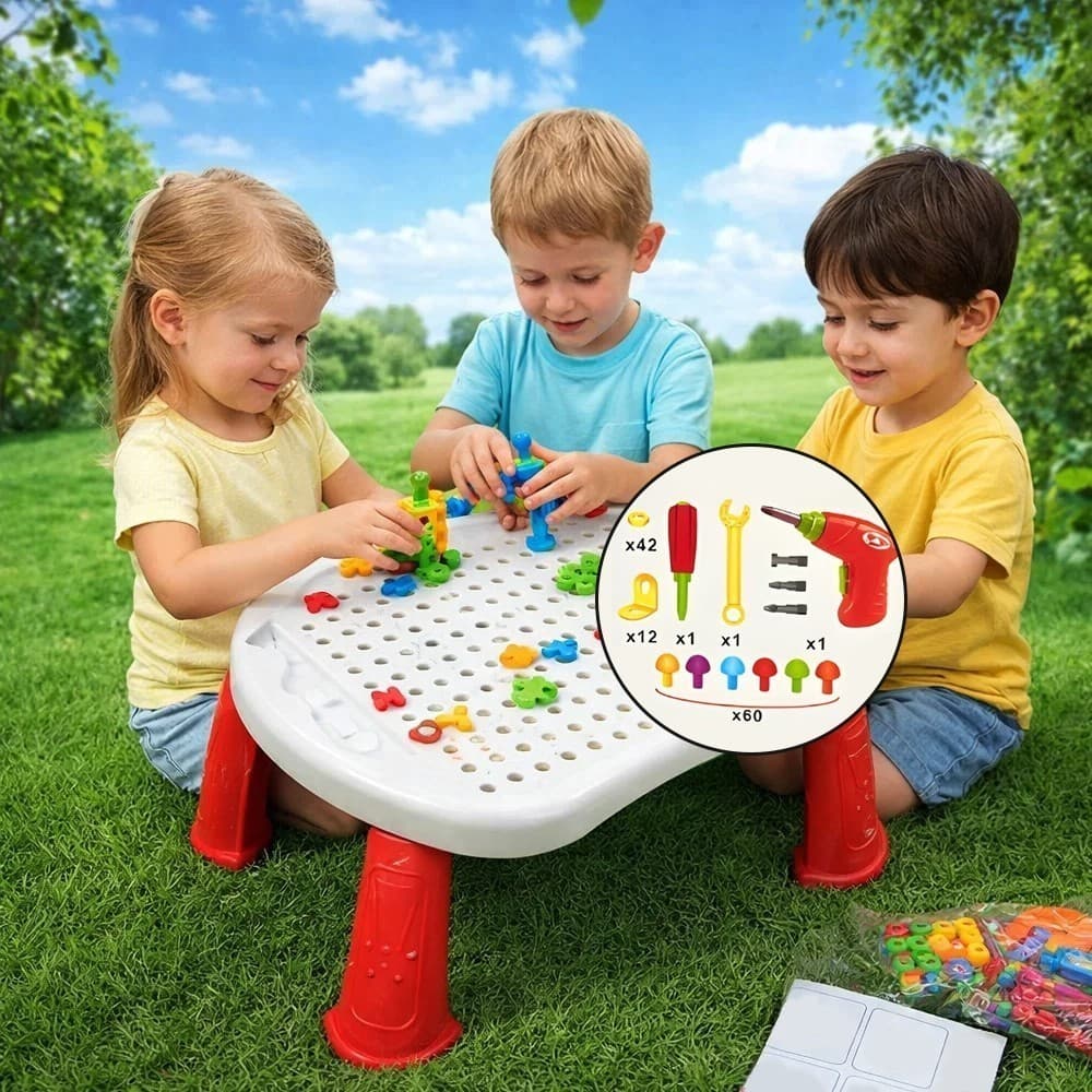 Mesa Criativa Infantil Educacional Montagem Pedagógica Brinquedo Aprendizado Desenvolvimento Oferta