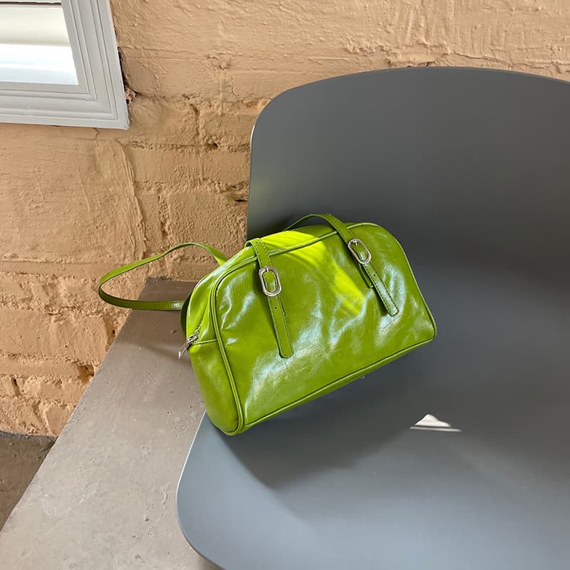 bolsa feminina bolsa transversal feminino 2024 novo estilo de um ombro travesseiro saco grande capacidade verde verão ni