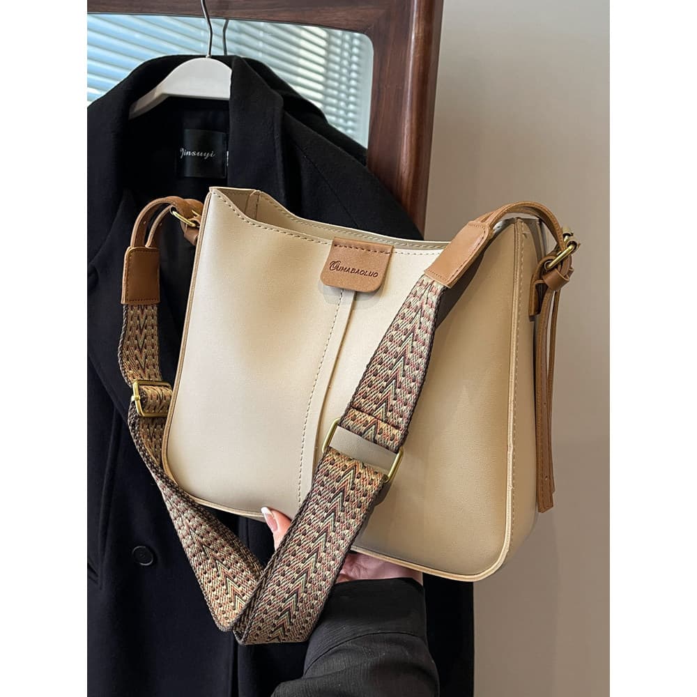 Bolsa bolsa feminina Bolsa mensageiro retrô Popular com alça de ombro larga e venda quente
