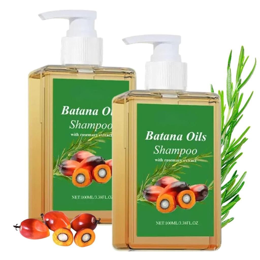 2 Peças de Shampoo de Óleo de Batana, Shampoo de Óleo de Alecrim, 100% Óleo de Batana com Extrato de Alecrim, Shampoos d