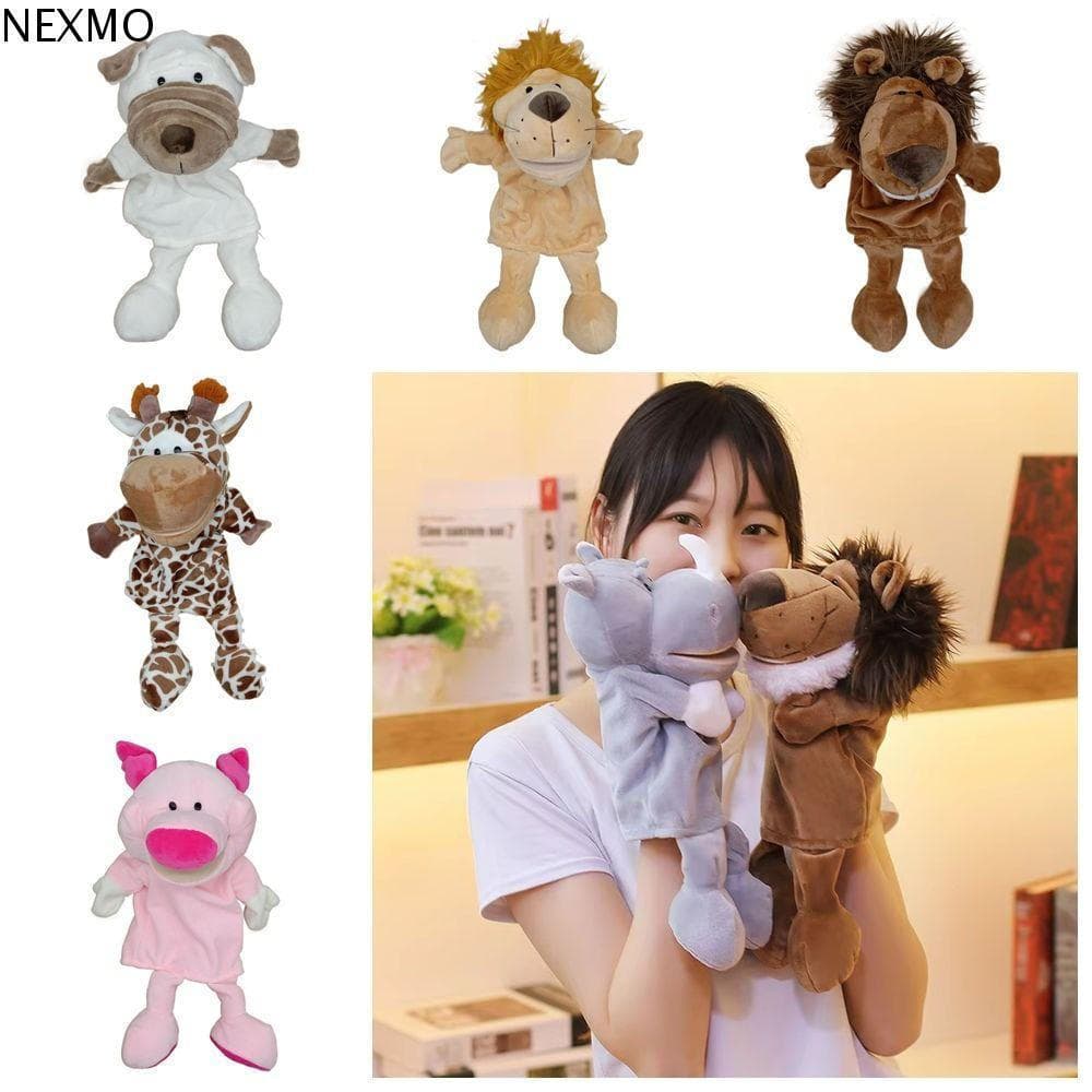 Fantoche De Mão Animal NEXMO , Animais Da Selva , Boneca De Pelúcia Para Educação Precoce , Fantoches De Dedo