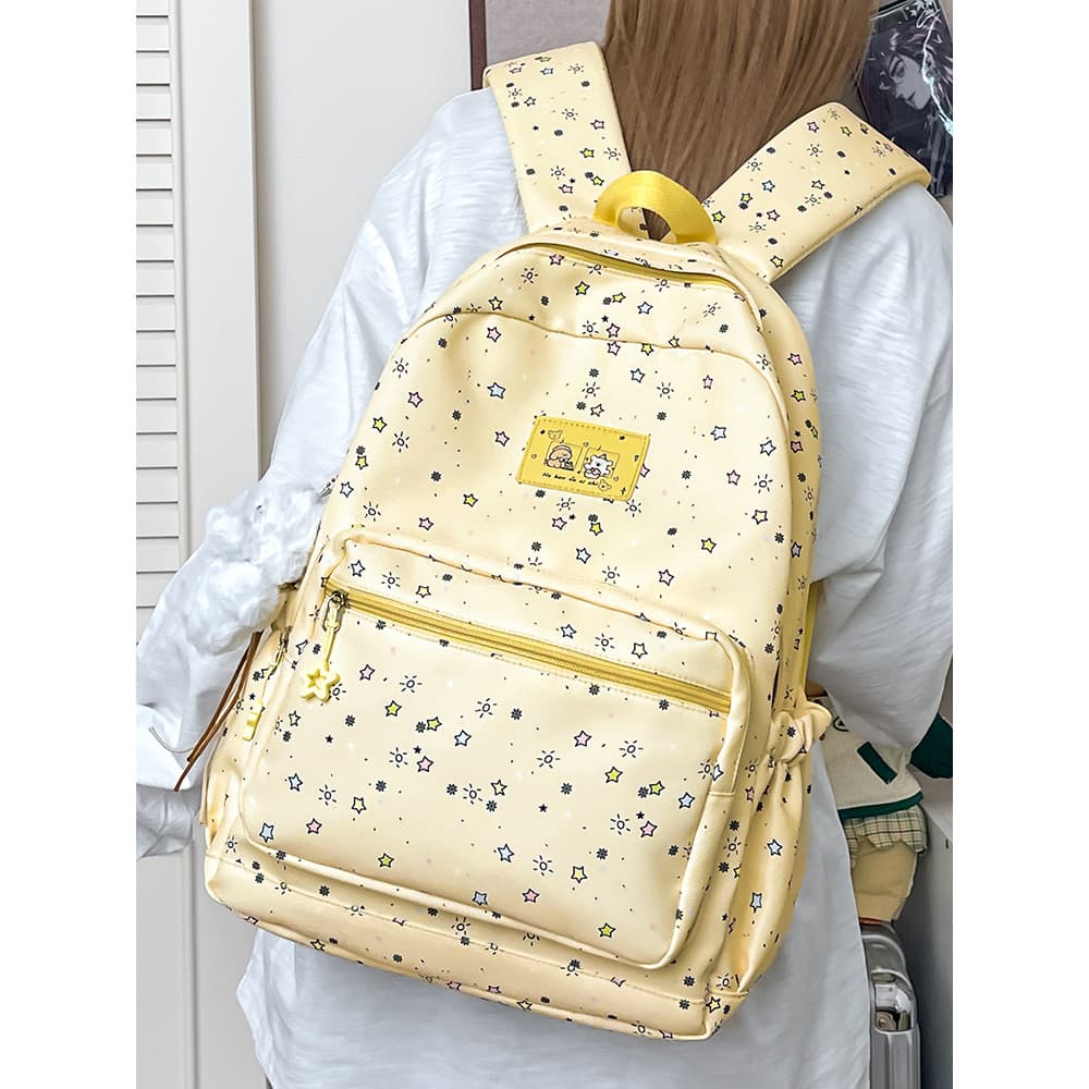 2026 Novo Estilo Feminino Mochila Estudantes do Ensino Médio Alunos do Ensino Médio Universal Mori Estilo Impressão Esti